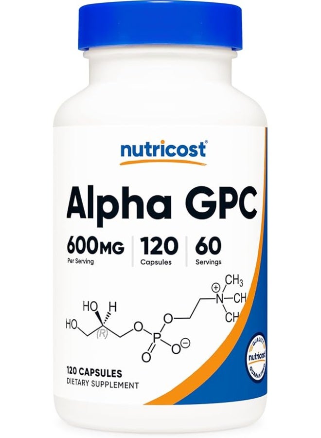 Nutricost, Alpha GPC, 120 Capsules (300 mg er Capsule) - Image 1